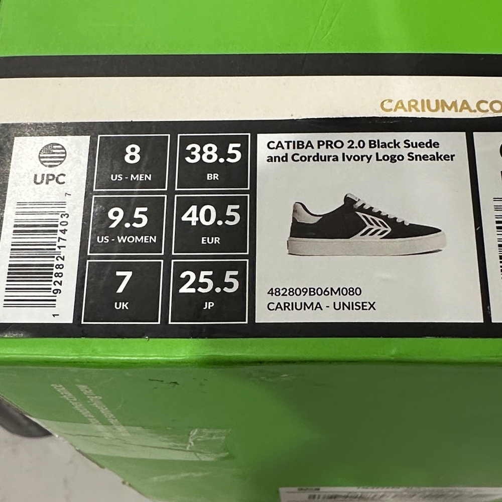 Cariuma CATIBA PRO 2.0 Black Suede Men's Sneakers